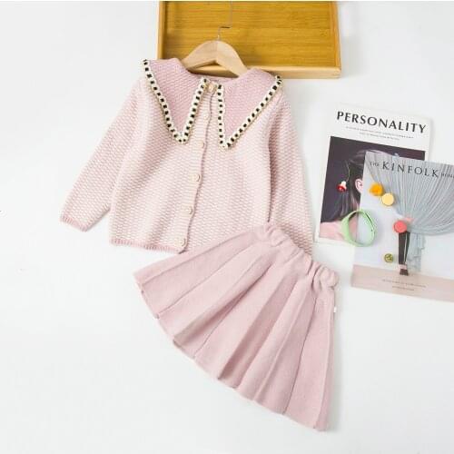Children Clothes 2020 Autumn Winter Todder Girls Clothes Warm Sweater+Skirts Outfits Kids Clothes Suit For Girls Clothing Sets