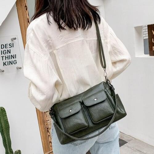 Women Bags Designer Women Shoulder Crossbody Bags For Women Multi-pocket Summer Style Soft Leather Luxury Purses And Handbags