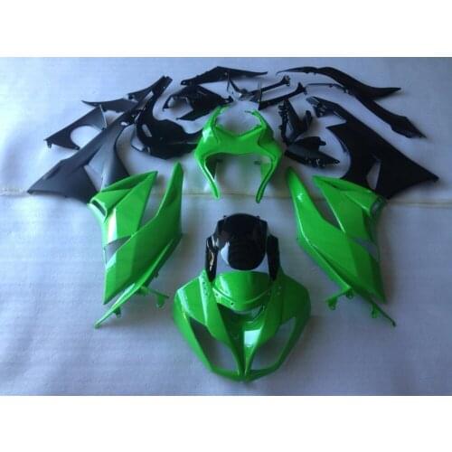 Fei-Motorcycle Fairing Kit Fit For Kawasaki Ninja ZX6R 636 ZX-6R 2009-2010 2011 2012 black green 09-12 Bodywork Fairings Custom