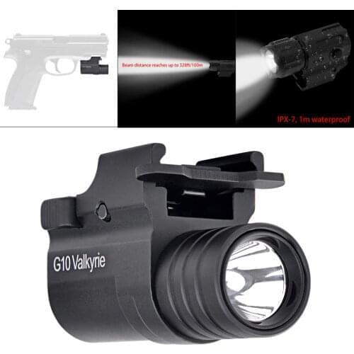 G10 Hunting Gun light 230LM XP-G2 LED Light Lamp Torch Light Flashlight 2100cd with 2 Modes for Hunting Lighting Camping Riding
