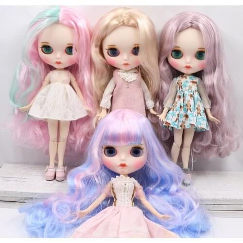 ICY DBS Blyth Doll 1/6 toy bjd matte face customized face joint body custom doll 30cm girls gift