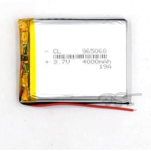 5Pcs 4000mAH 965068 Polymer Rechargeable Lithium 3.7V Li-ion Liion Battery For GPS Cell Phone Speaker MP3 MP4 Navigater Camera