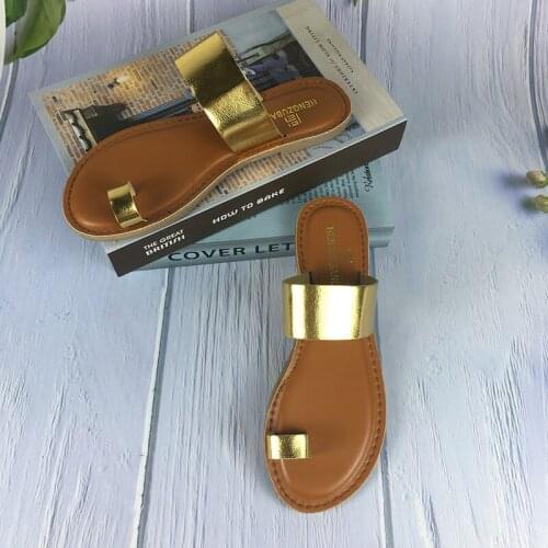Fashion Sexy Set Toe Roman Style Flat Solid Color 2021 Summer New Style Outdoor Female Slippers Plus Size Women Beach Slippers