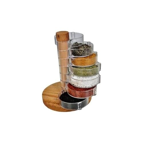 BAMBOO WOOD BAHARATLIK SPICE KIT SET Organizer