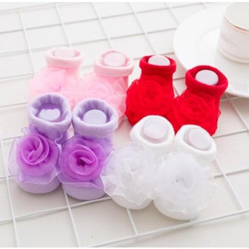 New cute fashion childrens lace flower socks lace girls socks