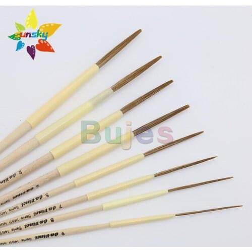 Original Germany da vinci Lettering quills 1469 Professional Craft brush Bull hair Long flat head brush pen Detachable penholder