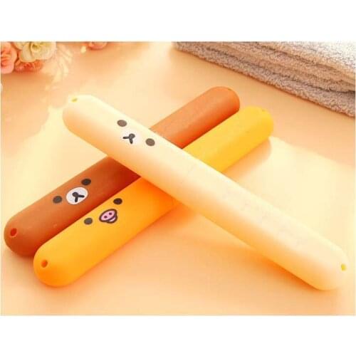2pcs/set Plastic Portable Travel Adult Men Women Kid Toothbrush Holder Case Box Household Outdoor Tooth Brush Storage Product