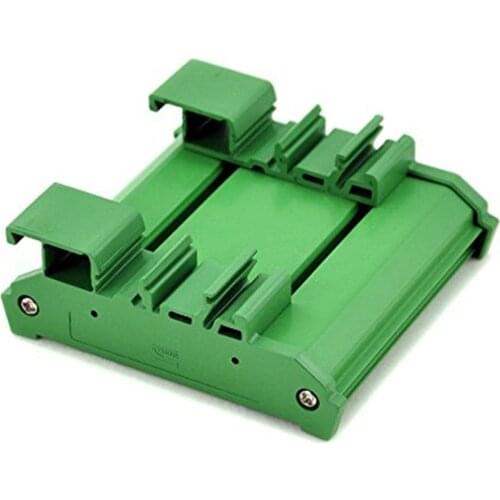Practical Board Durable DIN Rail Mount Carrier PVC Bracket Adapter PCB Housing Holder Module Support width 35mm/32mm/15mm Rail