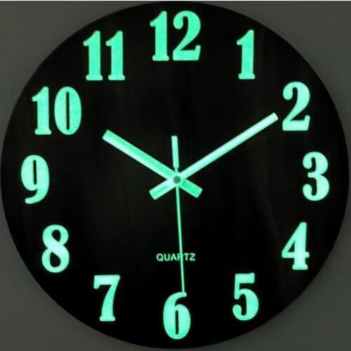 Simple Nordic Wall Clock Silent Minimalist Modern Glowing Wall Clocks Living Room Digital Luminous Wand Klok Home Decor AD50HD
