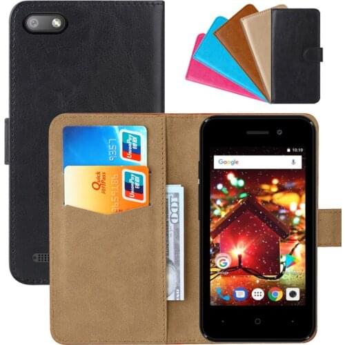 Luxury Wallet Case For Digma HIT Q401 3G PU Leather Retro Flip Cover Magnetic Fashion Cases Strap