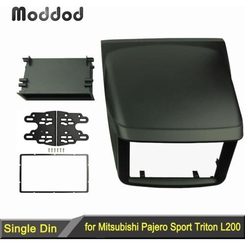 1 or 2 Din Stereo Panel for Mitsubishi Pajero Sport Triton L200 Radio DVD Dash Mounting Installation Trim Kit Face Frame Fascia