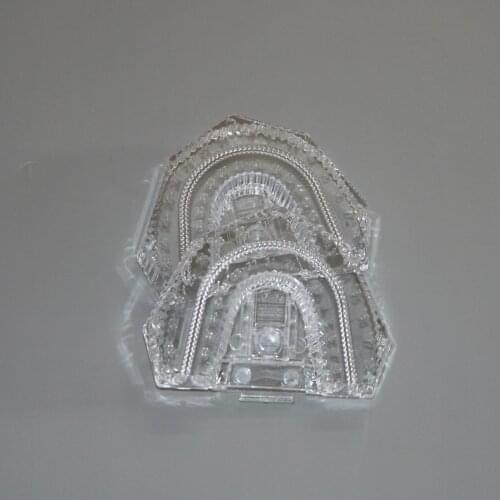 Free Shipping Dental Lab Materials Model Base Disposable Plastic Mold Base Dental Sectioned Kit Teeth Denture Trays