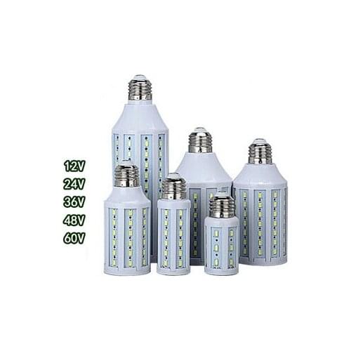 6pcs 12V-60v 7w 10w 15w 18w 25w 30w E27 E14 B22 12v 24v 48v led corn bulbs smd 5730 LED corn light warm/cool white free shipping