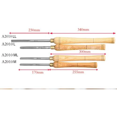 Large Shaft Knife High Speed Steel Woodworking Lathe Cutter Handheld Hardwood Turning Tools Nail Cutting Knife
