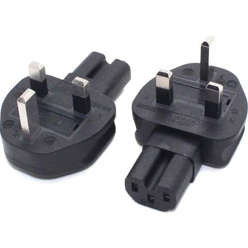 UK BS1363 3 Prong Fused Male to IEC 320 C15 Receptacle Power Adapter 13A 250V AC Plug Converter Singapore Malaysia Power Adaptor