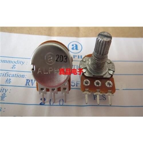 [VK] ALPHA imported Taiwan 148 16 A50K A100K single fever class volume potentiometer handle 15MM switch