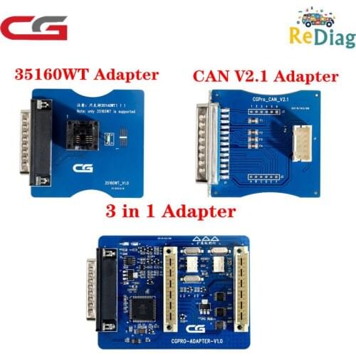 All Adapters for CG Pro 9S12 HC705/908 AM29FXXX AM29Blxxx 3 in 1/35160WT/CAS4/TMS370/CAN V2.1 Adapter Available to Choose