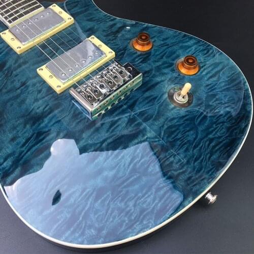 High-quality 6-string special-shaped electric guitar, flocculent large flower veneer, Korean bridge, rose wood fingerboard, cust