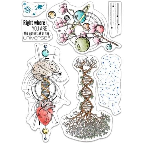 Background transparent Clear Silicone Stamp/Seal for DIY scrapbooking/photo album Decorative clear stamp sheets B0970