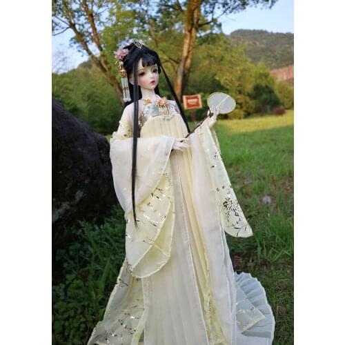 1/4 1/3 BJD clothes accessories Chinese Ancient Costume Hanfu Fairy Dress for BJD/SD big girl doll,without doll and other A1139