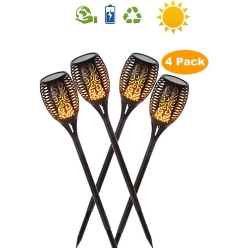 1/8 pcs Waterproof Flickering Flame Solar Torch Light Lamp Outdoor Landscape Decoration Garden Lawn Light Zonlicht