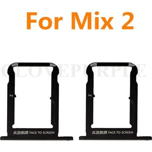 1PCS Black New SIM Card Tray Slot Aadapter For Xiaomi Mi MIX 2 Mix2 Sim Card Holder Replacement Parts
