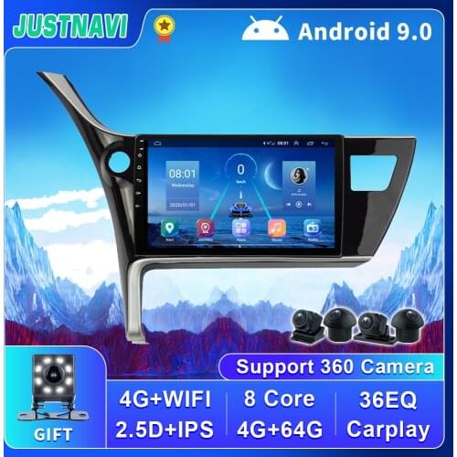 10" DSP Car Radio GPS Multimedia Player For Toyota Corolla 2017 Video Navigation wifi No 2 Din DVD For Taiwan Middle East Areas