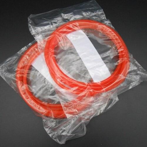 2Pcs Drum Riding Cycling Training Table Transmission Roller Riding Platform PU Belt Diameter 5MM Circumference 192CM Orange φ M5