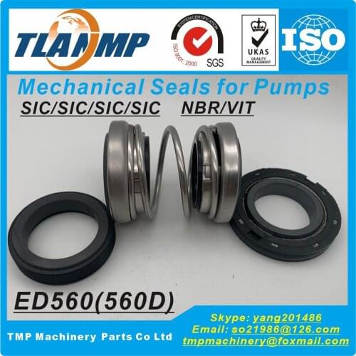 560D-50 Burgmann Double face Mechanical Seals ( ED560-50 ) Dual seal For Pump (Material: CE/CA/NBR+SiC/SiC/NBR) Shaft Size 50mm