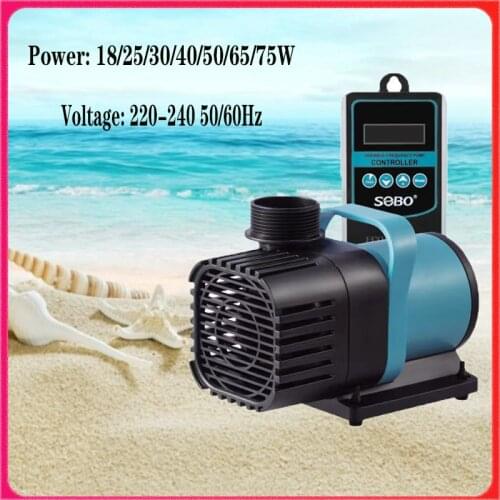 Ultra-quiet fish tank circulating submersible pump.aquarium Silent large flow water pump .Low water level circulating pump
