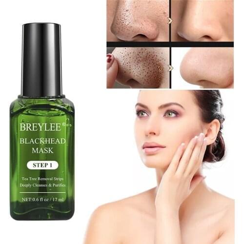 BREYLEE Blackhead Mask Pore Blackhead Remover Peeling Mask Oil-Control Face Sheet Mask Whitening Skin Care