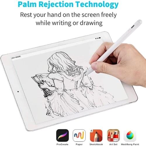 For Apple Pencil 2, With Palm Rejection iPad Stylus Pen For iPad Pro 11 12.9 2020 2018 2019 7th 8th Air 3 4 For iPad Pro