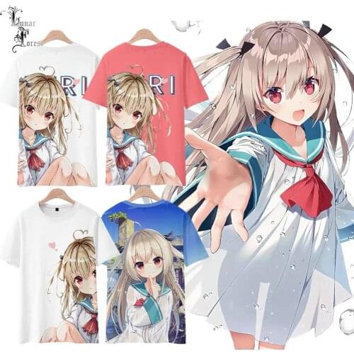 ATRI-My Dear Moments- 3D Printing T-shirt Summer Fashion Round Neck Short Sleeve Popular Japanese Game Streetwear Plus Size