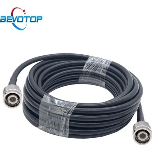 TNC Male to TNC Male Plug RG58 Cable 50 Ohm TNC Pigtail RF Coaxial Extension Cord Coax Jumper 50CM 1M 2M 5M 10M 15M 20M