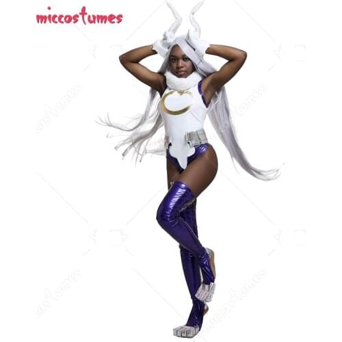My Hero Academia Rumi Usagiyama Rabbit Hero Mirko Cosplay Bodysuit Jumpsuit Costume