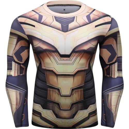 2021Hot sale high quality athletic wear long sleeve t shirt custom mens muscle fit workout gym compress