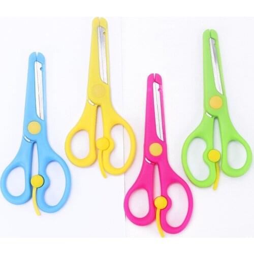 Cartoon Kids Safety Scissors Paper Cutting Cute Animal Gift Stationery School Office Supplies