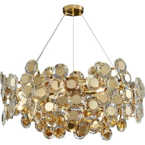 New Modern Crystal Chandelier For Living Room Creative Design Gold Cristal Lamp Luxury Dining Room Bedroom Hanging Light Fixture