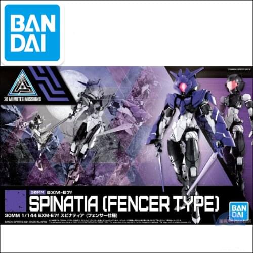 Bandai Original Genuine Assembly Model 61789 30MM 30 Minute Mission 1/144 EXM-F7f Japanese Anime Toy
