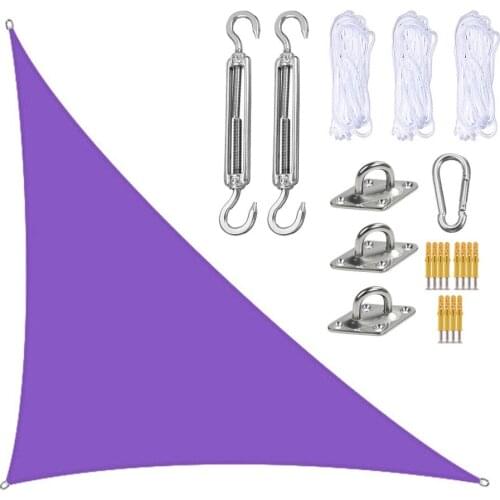 Patio Awning Sun Shelter Waterproof Sunshade Shade Sail Garden Canopy Outdoor Pool Triangle 3x4x5cm Triangular Awning-terrace