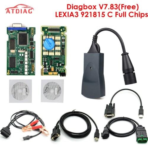 Lexia 3 PP2000 Full Chip Diagbox V7.83 with Firmware 921815C Lexia3 V48/V25 For Citroen for Pe-ugeot OBDII diagnostic-tool