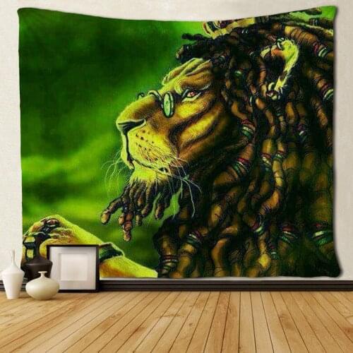 Reggae Rasta Cool Lion Crown Uniquen Mandala Unique Tapestry