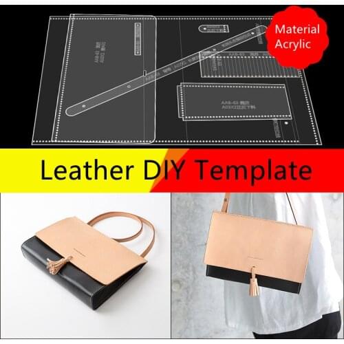 Handbag Template DIY Handmade Leather Design Board Acrylic Version Mouldboard Mold For Purse