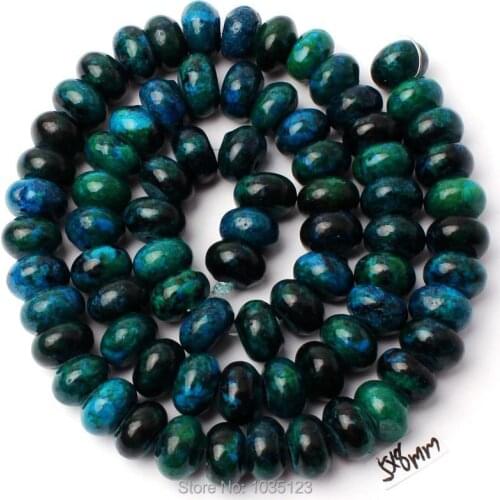 High Quality 5x8mm Synthesis Phoenix Stone Rondelle Shape Gems Loose Beads Strand 15" DIY Creative Jewellery Making w2935