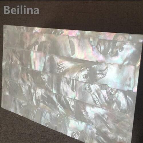 1lot(5pieces) AAA Grade White Mother of Pearl laminate Sheet for Carved Material and Wood Inlay Brick Pattern Size 240mm/140mm