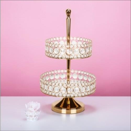 1 PCS Golden European multi-layer cake shelf cake tray tray dessert table display stand decoration dessert frame wedding props