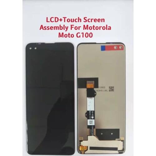 100% Tested Original 6.7" LCD Pantalla For Motorola Moto G100 Full LCD With Touch Screen Digitizer Assembly +Free Tool Kits
