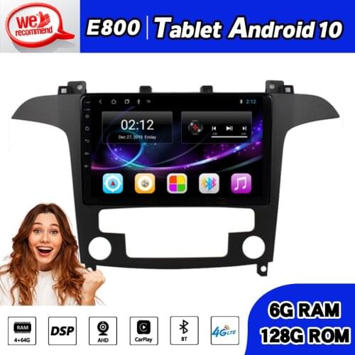 6GB Ram 9Inch 2.5D Sreen Car Radio Autoradio For Ford S-Max GPS NAVIGATION 2008 SMax Android 10 Multimedia Player Stereo 2Din