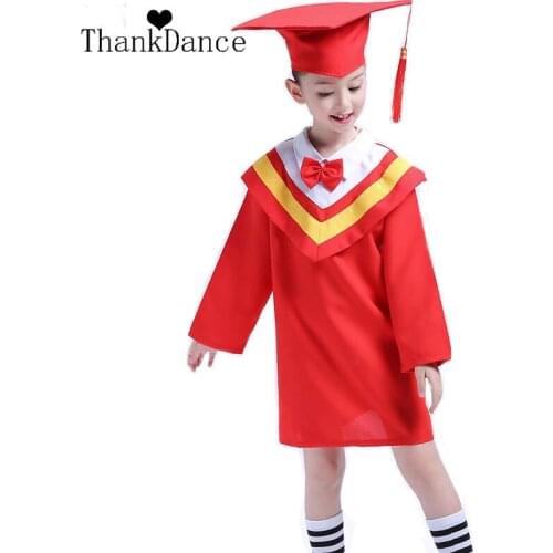 Children Academic Clothing Dr Dress Boy Kindergarten Graduation Clothing For Girls Doctorial Hat Kindergarten Graduated Suits
