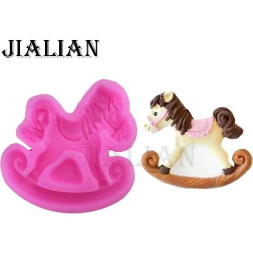Baby Trojan horse toys shape Fondant baking chocolate silicone mold for cake decorating tools Craft Molds T0731